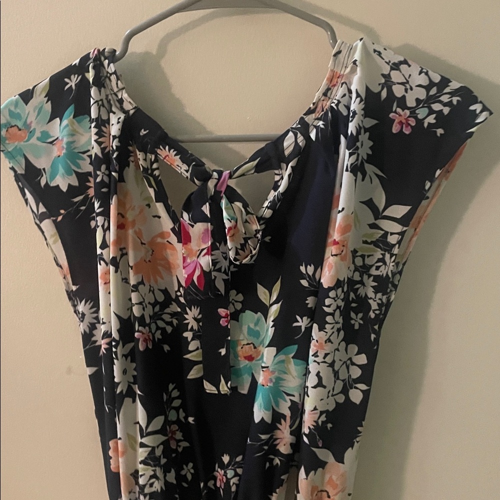 LC Lauren Conrad Navy Floral Mini Dress - Picture 6 of 10